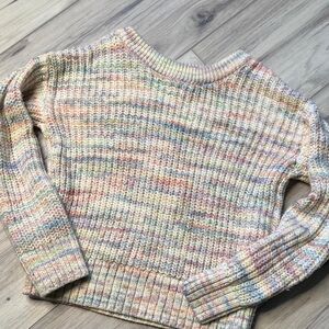 SO multi color sweater